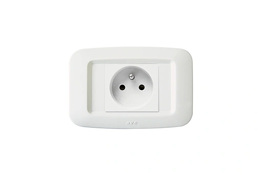 PLAQUE YES TROU CARREE BLANC