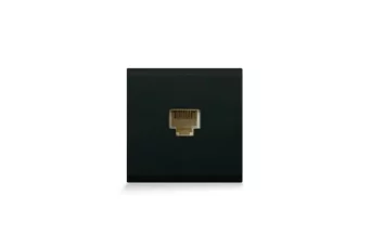 PRISE TELEPHONE 4 PLOTS RJ11 KEYSTONE CARREE NERA 43