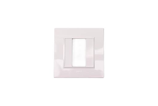 PLAQUE BELLA 43 CARREE BLANC 1 MODULE