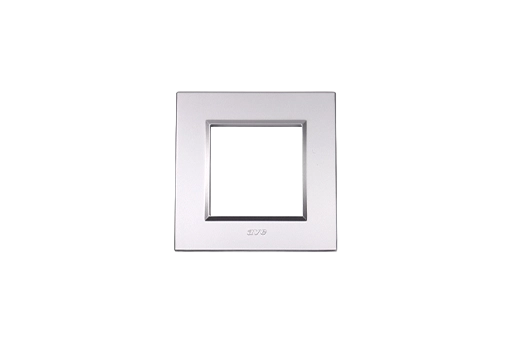 PLAQUE BELLA 43 CARREE ARGENT OPAQUE 2 MODULES