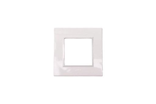 PLAQUE BELLA 43 CARREE BLANC 2 MODULES