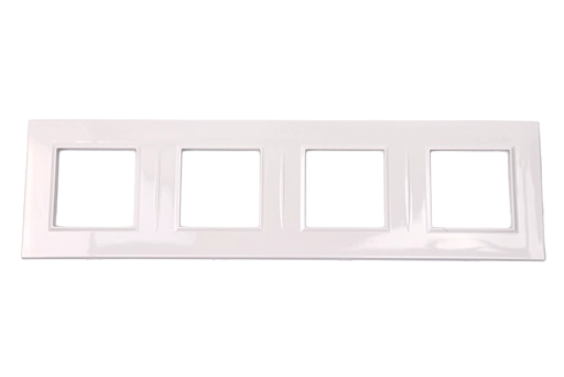 PLAQUE BELLA 43 CARREE BLANC 2+2+2+2 MODULES
