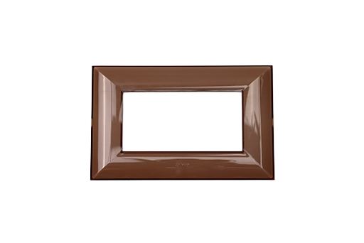 PLAQUE LUMINA 43 RECTANGULAIRE MARRON 2D 4 MODULES