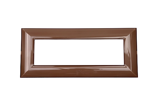 PLAQUE LUMINA 43 RECTANGULAIRE MARRON 2D 7 MODULES