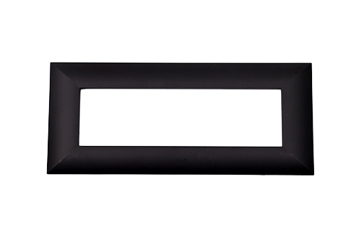 PLAQUE LUMINA 43 RECTANGULAIRE NOIR MAT 7 MODULES