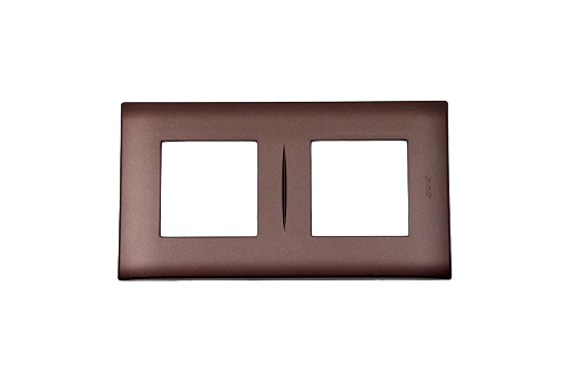 PLAQUE LINA 43 CARREE BRONZE 2+2 MODULES