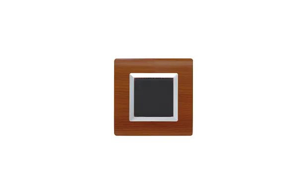 PLAQUE SERENA 43 CARREE SANS CADRE WENGE 2 MODULES