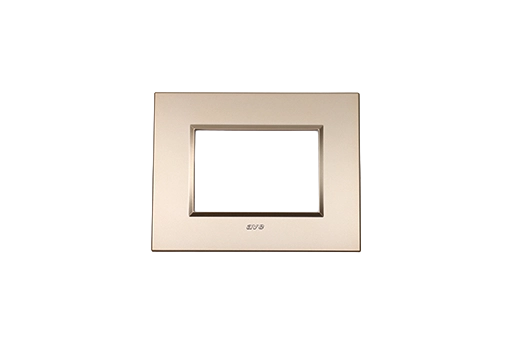 PLAQUE BELLA 43 RECTANGULAIRE CHAMPAGNE 3 MODULES
