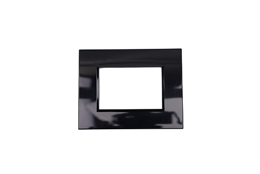 PLAQUE BELLA 43 RECTANGULAIRE NOIRE 3 MOD
