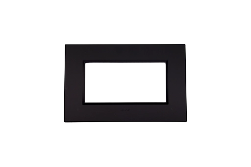 PLAQUE BELLA 43 RECTANGULAIRE NOIR MAT 3 MODULES