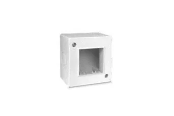 BOITE APPARENTE 2 MODULES BLANC