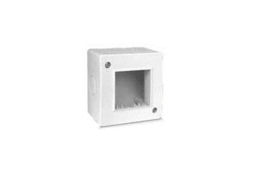 BOITE APPARENTE 2 MODULES BLANC