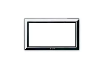 CADRE POUR ZAMA / PERSONAL 44 RECTANGULAIRE 4 MODULES CHROME