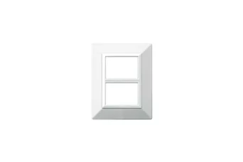 PLAQUE ZAMA 44 RECTANGULAIRE BLANC 3+3 MODULES