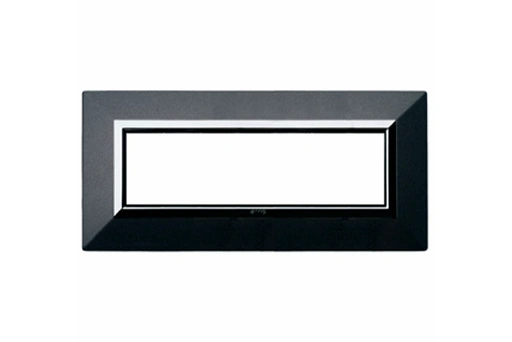 PLAQUE ZAMA 44 RECTANGULAIRE GRIS FONCE METALLISE 7 MODULES