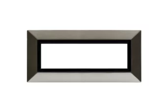 PLAQUE ZAMA 44 RECTANGULAIRE NICKEL BROSSE 7 MODULES