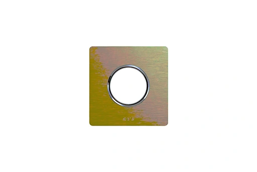 PLAQUE NEW STYLE RECTANGULAIRE ALUMINIUM GOLD