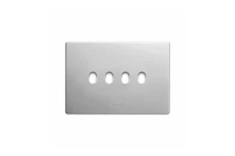 PLAQUE NEW STYLE RECTANGULAIRE BLANC CORIAN 4 COMMANDES