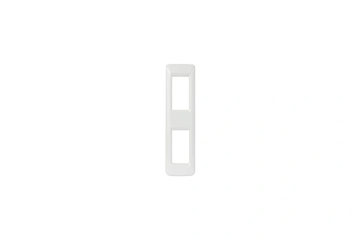PLAQUE POUR PROFILE ALU SYS44 MINI BLANC 1+1 MODULES