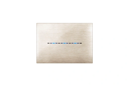 PLAQUE YOUNG TOUCH 44 RECTANGULAIRE BEIGE BROSSE 3D 3 MODULES