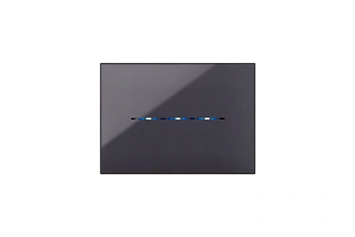PLAQUE YOUNG TOUCH 44 RECTANGULAIRE GRIS CENDRE 3 MODULES