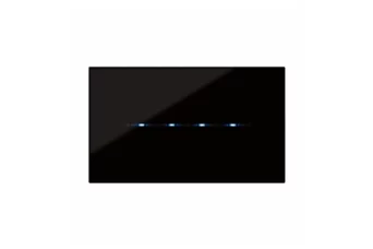 PLAQUE YOUNG TOUCH 44 RECTANGULAIRE NOIR ABSOLU 4 MODULES
