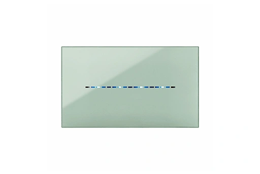 PLAQUE YOUNG TOUCH 44 RECTANGULAIRE VERT SAUGE 4 MODULES