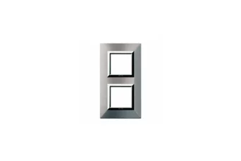 PLAQUE ZAMA 44 CARREE ALUMUNIUM NATUREL BROSSE 2+2 MODULES