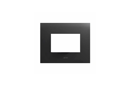 PLAQUE SMART 44 RECTANGULAIRE EN METAL GRIS TEKLA 3 MODULES