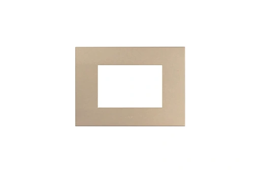 PLAQUE SMART EASY 44 RECTANGULAIRE GOLD MAT 3 MODULES