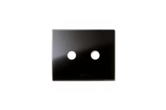 PLAQUE NEW STYLE RECTANGULAIRE EN VERRE NOIR ABSOLU 3 MOD 2 COM