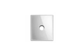 PLAQUE NEW STYLE CARREE EN VERRE BLANC 1 COMMANDE