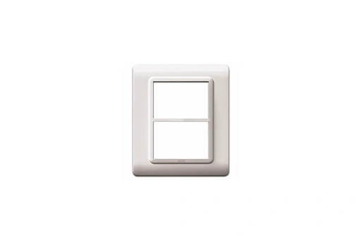 PLAQUE TECHNOPOLYMERE 44 RECTANGULAIRE BLANC 3+3 MODULES