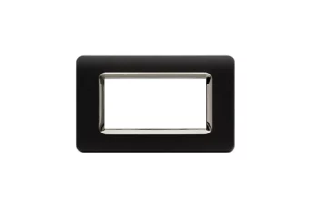 PLAQUE TECHNOPOLYMERE 44 RECTANGULAIRE GRIS TEKLA AVEC CADRE