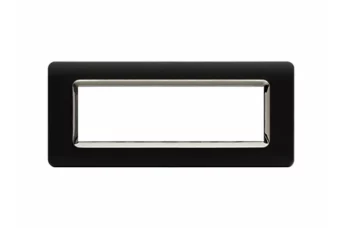 PLAQUE TECHNOPOLYMERE 44 RECTANGULAIRE GRIS TEKLA AVEC CADRE