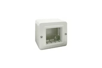 BOITE APPARENTE 2 MODULES BLANC