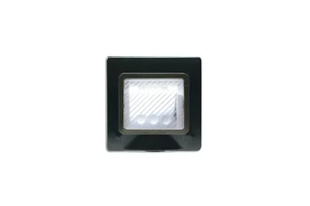 PLAQUE ETANCHE ENCASTREE CARREE 2 MODULES S44 GRIS FONCE