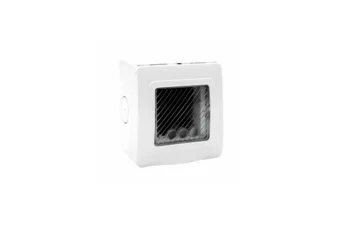 BOITE ETANCHE IP55 2 MODULES BLANC