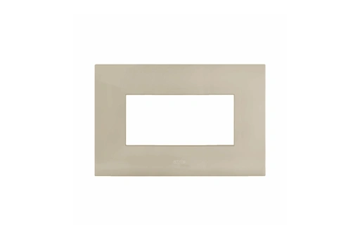 PLAQUE SMART 44 RECTANGULAIRE EN METAL TAUPE 7 MODULES