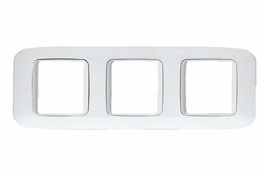 PLAQUE YES 45 CARREE BLANC 2+2+2 MODULES