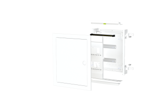 COFFRET PORTE METALLIQUE ENCASTRE 12+2 MODULES IP40