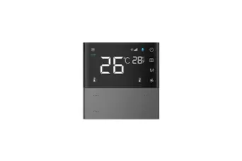 Panel de contrôle de température avec 4 boutons KNX